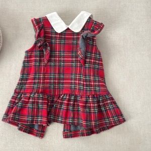 Jack and Janie red plaid top girls 3t.